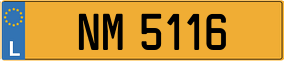 Trailer License Plate